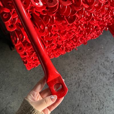 Travessas Cruzadas para Andaime de Aço Galvanizado Vermelho de 20MM