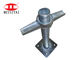 Cabeça baixa de Jack Solid Scaffolding U do aço do ISO 32mm ajustável